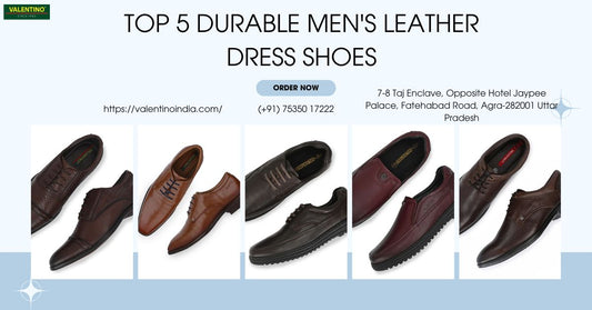 Top 5 Durable Men's Leather Dress Shoes by Valentino