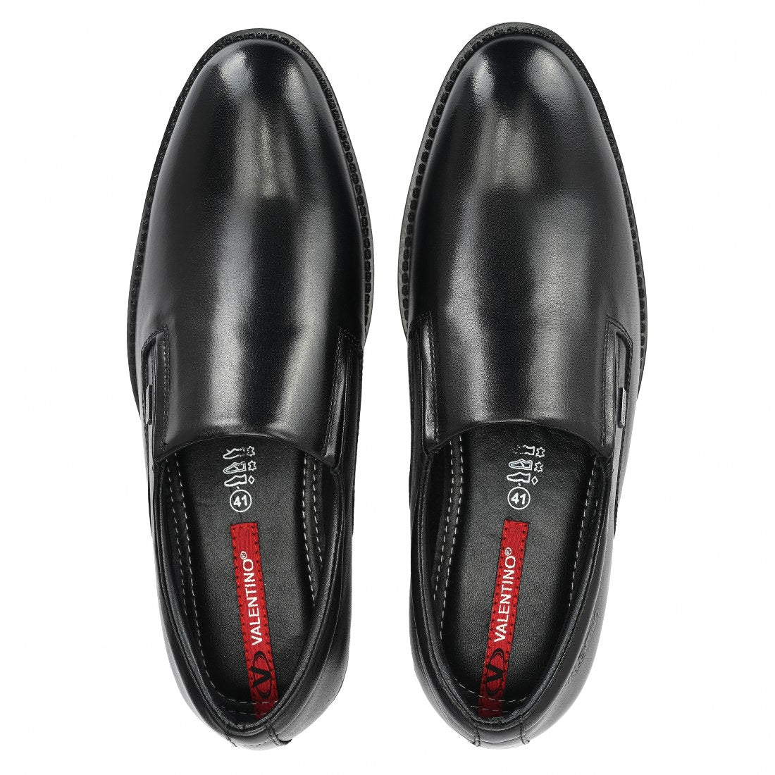 VALENTINO BLACK FORMAL SLIP ON