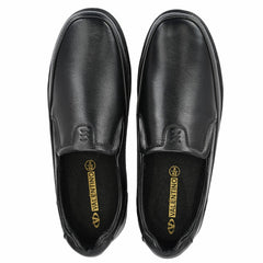 FIT-01 MEN LEATHER BLACK FORMAL SLIP ON MOCCASSINS