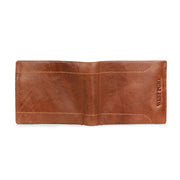 West Port Men's Genuine Leather Wallet – Classic Design with Ample Storage (M-WT-ISC-11-COGNAC-MEDIUM)