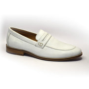 Men Premium Leather White Slip-On Formal Shoes (Update-01-White)