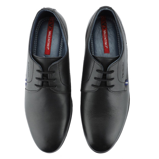 JUNIPER-50 MEN LEATHER BLACK FORMAL LACE UP DERBY