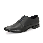 Men Premium Leather Black Formal Oxford Shoes (Reform-52-Black)