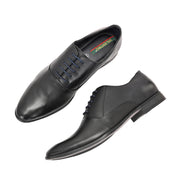 Men Premium Leather Black Formal Oxford Shoes (Reform-52-Black)