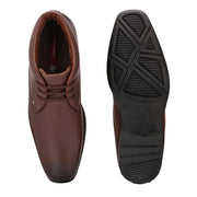 Men Premium Leather Brown Lace-Up Ankle Boots (NewTop-94-Brown)