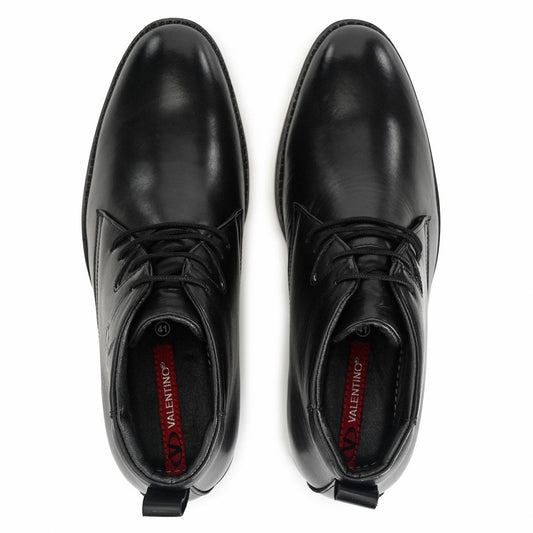 Men Premium Leather Black Lace-Up Formal Derby Shoes (Insta-75B)