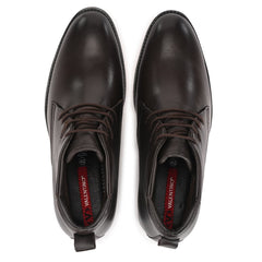 Men Premium Leather Brown Lace-Up Formal Derby Shoes (Insta-75B)