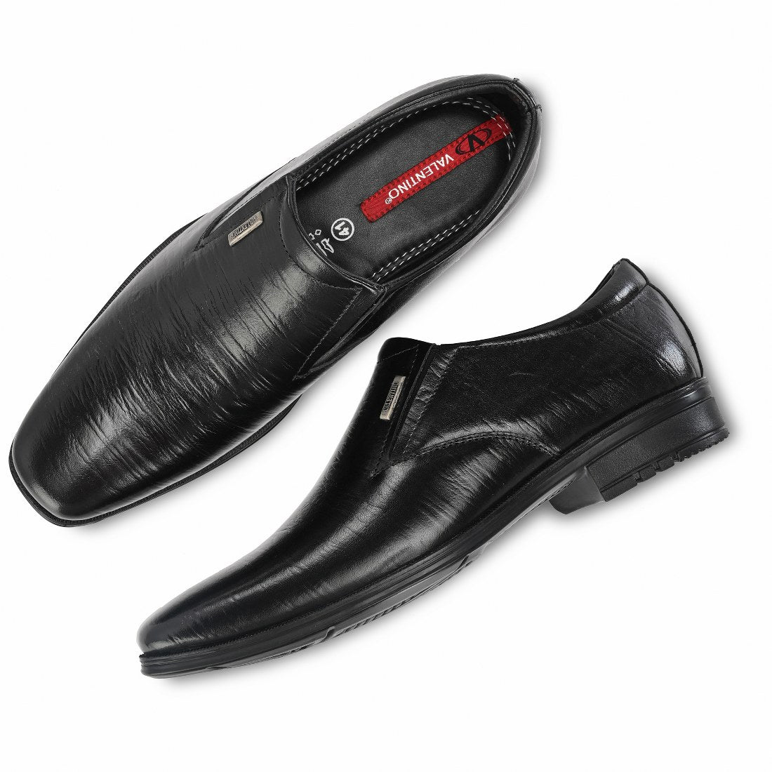 Men Premium Leather Black Slip-On Formal Shoes (Newgen-23)