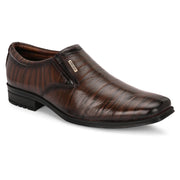 Men Premium Leather Brown Slip-On Formal Shoes (NewTop-23-Brown)