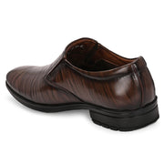 Men Premium Leather Brown Slip-On Formal Shoes (NewTop-23-Brown)