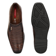 Men Premium Leather Brown Slip-On Formal Shoes (NewTop-23-Brown)