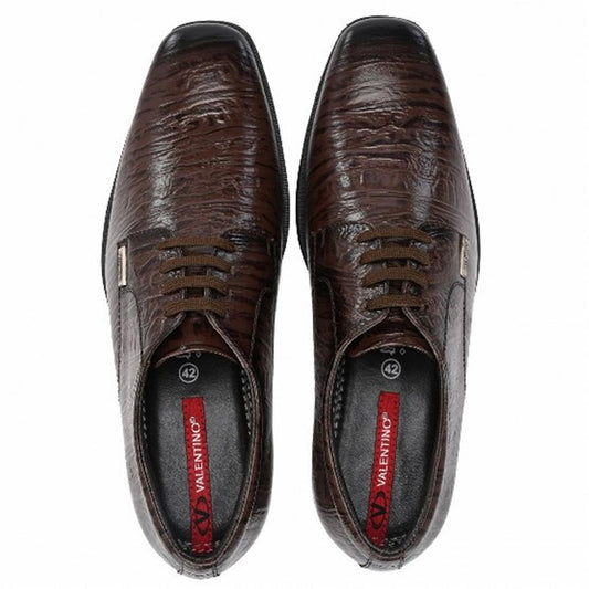 Men Premium Leather Brown Lace-Up Formal Derby Shoes (Newgen-63)