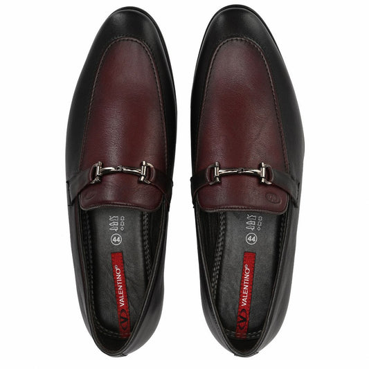 Men Premium Leather Bordo Slip-On Formal Shoes (Fact-23)