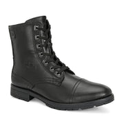 Men Premium Leather Hi Ankle Zipper Boot (V-Rockstar-99-Black)