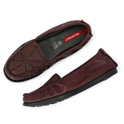 Women Premium Leather Bordo Flexible Slip On Loafer (W-Flexy-02-Bordo)