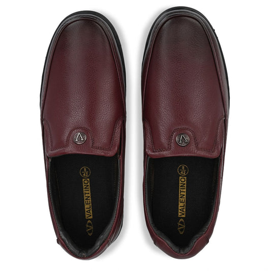 Men Premium Leather Bordo Slip-On Formal Shoes (Fit-02)