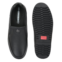 Men Premium Leather Black Slip-On Formal Shoes (Fit-02)