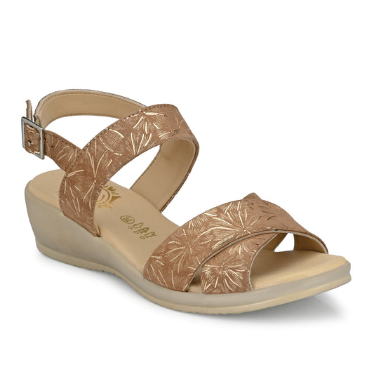 Women Premium Leather Nude Color Sandals (W-Rieca-71-Nude)