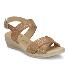 Women Premium Leather Nude Color Sandals (W-Rieca-71-Nude)