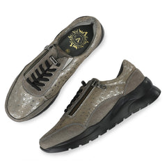 Women Premium Leather Grey Party Wear Shoes (W-Rio-11-Grey)