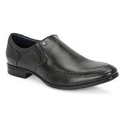 Men Premium Leather Black Slip-On Formal Shoes (Reform-21-Black)
