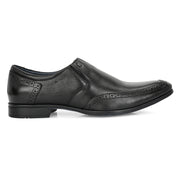 Men Premium Leather Black Slip-On Formal Shoes (Reform-21-Black)