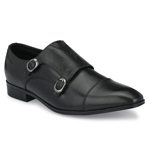 Men Premium Leather Slip-On Formal Shoes  (V-PARIS-81 BLACK)