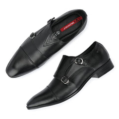 Men Premium Leather Slip-On Formal Shoes  (V-PARIS-81 BLACK)