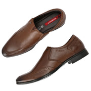 Men Premium Leather Mocca Slip-On Formal Shoes (Reform-21-Mocca)