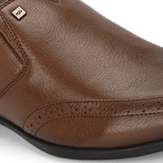 Men Premium Leather Mocca Slip-On Formal Shoes (Reform-21-Mocca)