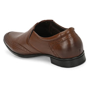 Men Premium Leather Mocca Slip-On Formal Shoes (Reform-21-Mocca)