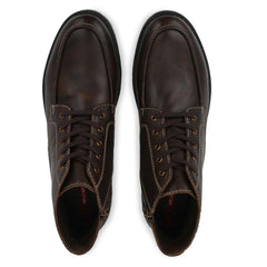 WORLD-82 BROWN MEN LEATHER ZIP BOOT