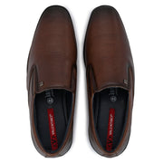 Men Premium Leather Brown Slip-On Formal Shoes (Gateway-02-Brown)