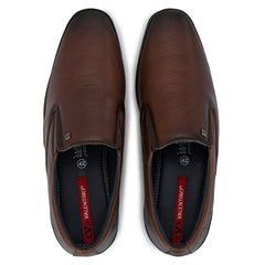 Men Premium Leather Brown Slip-On Formal Shoes (Port-02)