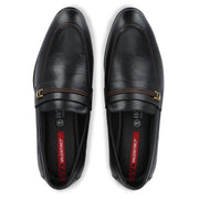 Men's Leather Black Slip-On Shoes