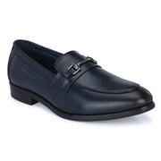 Men Premium Leather Blue Slip-On Formal Shoes (Indigo-10-Blue)