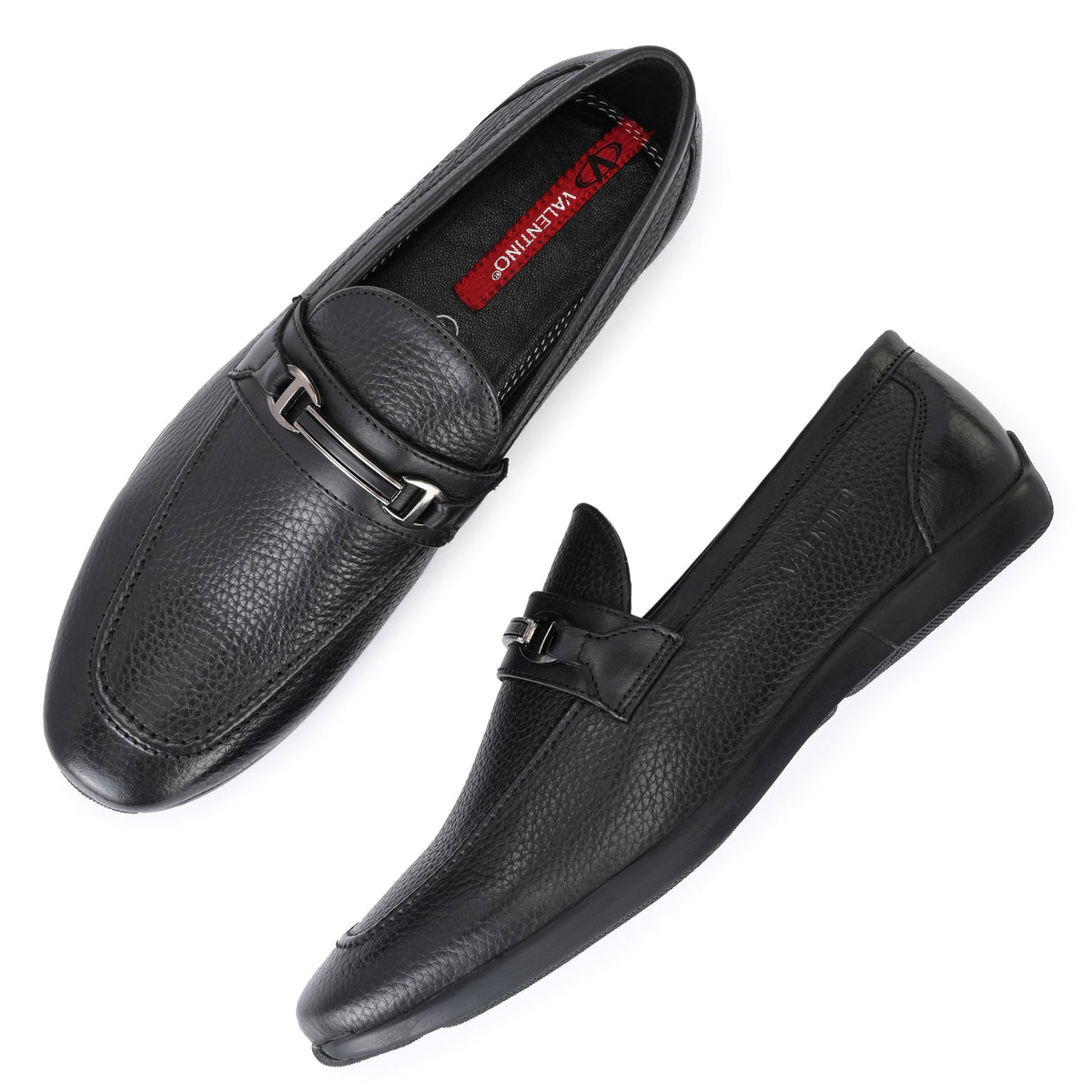 Men Premium Leather Slip-On Formal Shoes (Astra-31-Black)