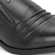 Men Premium Leather Black Slip-On Formal Shoes (Charlie-11-Black)