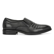 Men Premium Leather Black Slip-On Formal Shoes (Charlie-11-Black)