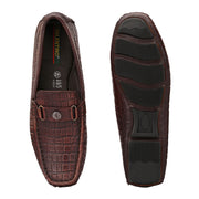 Men Premium Leather Brushoff Casual Slip On Driving Loafers (Emporio-28-Brushoff)