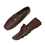 Men Premium Leather Brushoff Casual Slip On Driving Loafers (Emporio-28-Brushoff)