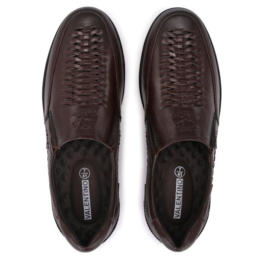 Men Premium Leather Brown Slip-On Formal Shoes (Rome-40)