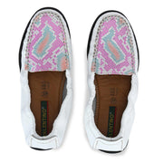 Women Premium Leather White Slip On Flexible Loafer (W-Flexy-20-White)