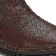 Men Premium Leather Brushoff Side Zipper Ankle Boot (Gateway-86-Brushoff)