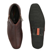 Men Premium Leather Brushoff Side Zipper Ankle Boot (Gateway-86-Brushoff)