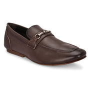 Men Premium Leather Brown Slip On Shoes (WalkFree-21-Brown)
