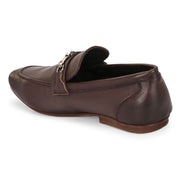 Men Premium Leather Brown Slip On Shoes (WalkFree-21-Brown)