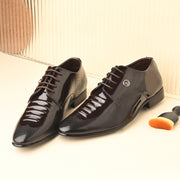 West Port Men Synthetic Patent Lace-Up Party Wear Shoes (M-BT-50-Brown)