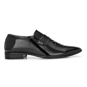West Port Men Synthetic Patent Slip-On Party Wear Shoes ( M-BT-03-Black)