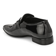West Port Men Synthetic Patent Slip-On Party Wear Shoes ( M-BT-03-Black)